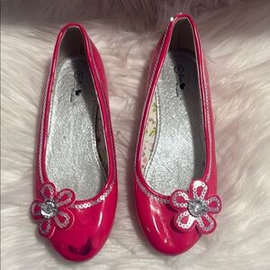 Beca Michele Pink and Silver Dress Shoes with Rhinestone Embellishment